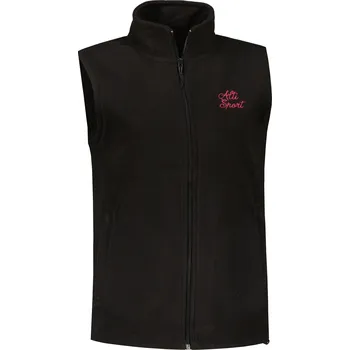 Dámská vesta Dámská fleecová vesta ALTISPORT ALW056518 ČERNORŮŽOVÁ S