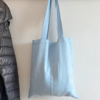 Nákupní taška TULULUM Lněná taška - světle modrá