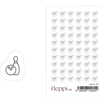 samolepka Fleppi Samolepky ikonky - Bowling
