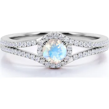 Prsten Emporial stříbrný prsten GU-DR14761R-SILVER-MOONSTONE-ZIRCON Velikost: 10 (EU: 61-63)