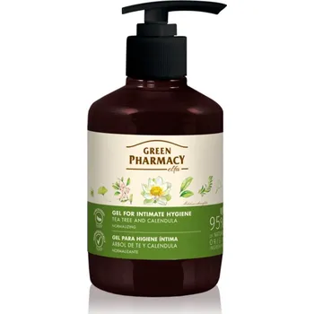Intimní hygienický prostředek Green Pharmacy Marigold & Tea Tree Gel for Intimate Hygiene gel na intimní hygienu 370 ml