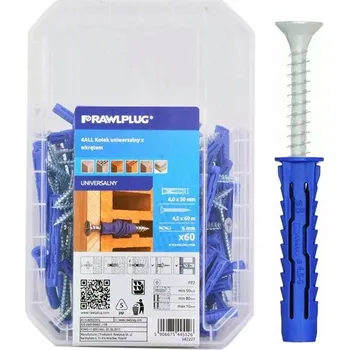 Hmoždinka Univerzální hmoždinky Rawlplug 4,5 x 60 mm, 60 ks