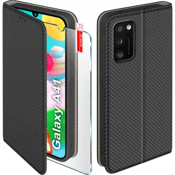 Pouzdro na mobilní telefon Flipové pouzdro KrainaGSM pro Samsung Galaxy A41, černé