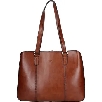 Kabelka Elegantní dámská kožená kabelka Katana Paloma - hnědá