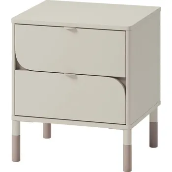 Noční stolek Noční stolek se zásuvkami SPOLETO kašmír/dub lanýž