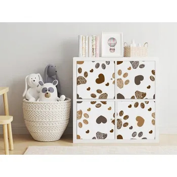Fototapeta Samolepka IKEA KALLAX - Psí Stopy