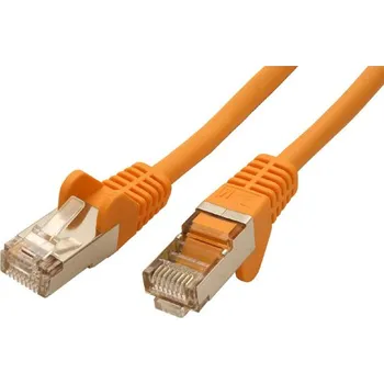 Síťový kabel Síťový LAN kabel FTP patchcord, Cat.5e, RJ45 samec - RJ45 samec, 7.5 m, stíněný, žlutý, ec