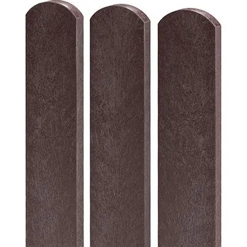 Plot Plotovka 8×2×100 cm, s půlkulatou hlavou, hnědá