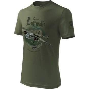 Pánské tričko ANTONIO Triko s bombardérem DORNIER Do 17 S ZELENÁ - OLIV