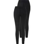 esmara® Dámské legíny s BIO bavlnou, 2 kusy (černá, XS (32-34))