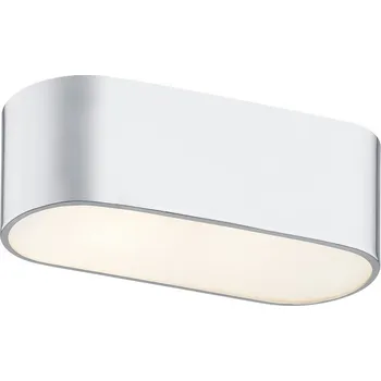 Stropní Svítidlo čtvercový Argon 30 x 11 cm stříbrný