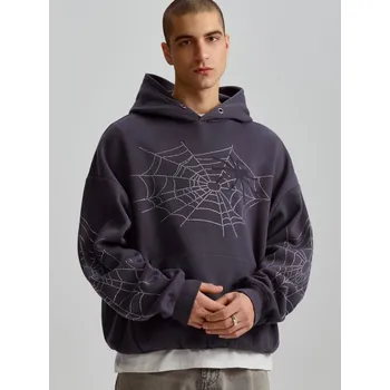 Pánská móda Mikina s&nbsp;kapucí - XL - House - tmavošedý - 607EC-90X