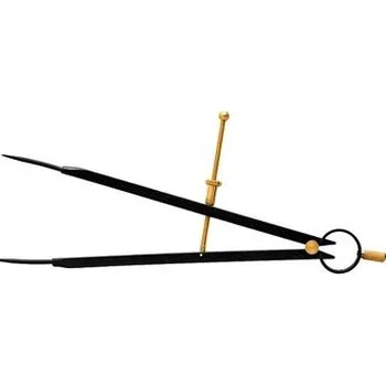 Úhloměr KINEX 2070-02-300 kružidlo rýsovací s pružinou 10-450/300mm ČSN 25 5170