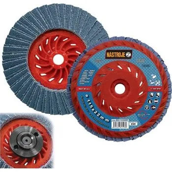 Brusný kotouč NÁSTROJE CZ lamelový kotouč 115mm A60 M14 na plastu rovný, ZIRCONIUM, IM-9-115-060RP