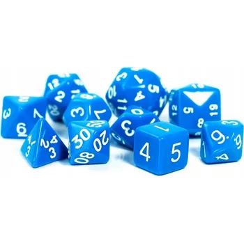 Příslušenství k deskovým hrám MODRÁ SADA 10 KOSTEK HRACÍCH KOSTÍ K24 K30 RPG