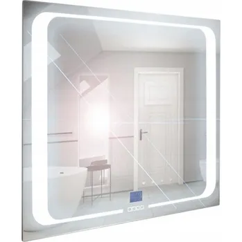 Zrcadlo Zrcadlo závěsné s pískovaným motivem a LED osvětlením Nikoletta LED 4