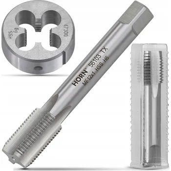 Závitořezný nástroj RUČNÍ ZÁVITNÍK M12x1 DIN-2181/1P + ZÁVITOVÉ OČKO M12