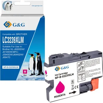 G&G kompatibilní ink s LC-3239XLM, NP-B-03239XLM, magenta, 5000str.