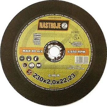 Řezný kotouč NÁSTROJE CZ 230*2,0mm řezný kotouč na kámen IM-2-230-2,0R