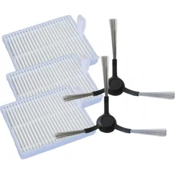 Sada příslušenství pro robotický vysavač Kartáče a HEPA filtry pro XIAOMI Robot Vacuum E10, E10C, E12, S20...sada 5ks