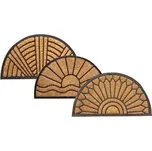 rohož guma + kokos 45*75cm půlkruh 432085