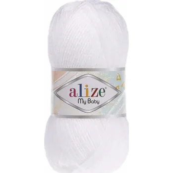 Galanterie Akrylová příze My Baby 50 g - 55 bílá