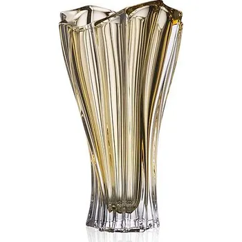 Váza Aurum Crystal váza Plantica amber 320 mm