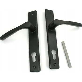 Dveřní kování Klika pro branky a vrata Matoga Dlouhá, Štítek s otvorem pro klíč