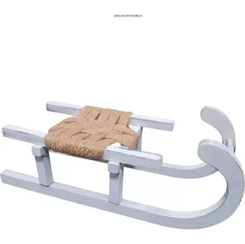 Vánoční dekorace Dekorace sáňky (Dřevěná dekorace sáňky)