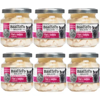 Krmivo pro kočku Basttet'o Holistic krůtí filet v galetě pro sterilizované kočky 6x130g