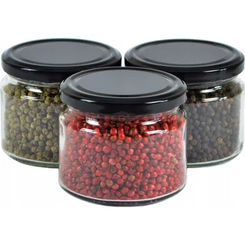 Sklenice ZAVAŘOVACÍ SKLENICE NA ZAVAŘENINY 300/330ml 12 ks. Zavařovací Sklenice na džem, vysoce kvalitní šroubovací víčka