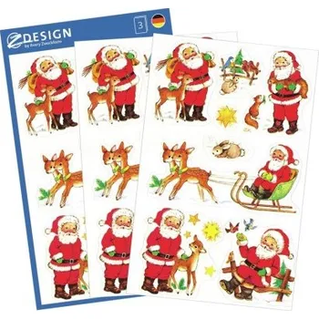 Speciální papír AVERY Z-DESIGN Vánoční etikety Santa, papír -4053