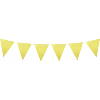 Girlanda Banner Zlaté lesklé vlaječky 180 cm