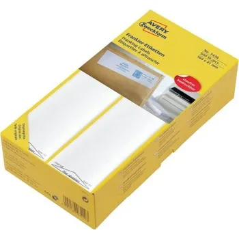 Samolepící etiketa AVERY ZWECKFORM Samolepící etikety frankovací, jednoduché, bílé - 3438