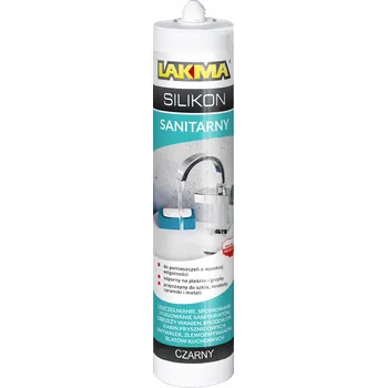 stavební silikon Sanitární silikon Lakma černý 280 ml