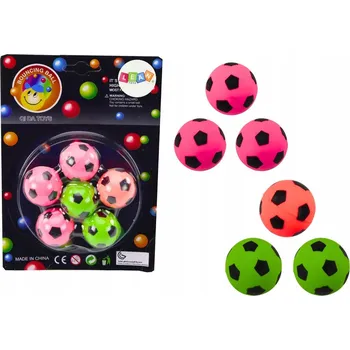 Hračka pro nejmenší Sada kaučukových míčků Fotbal 6 ks