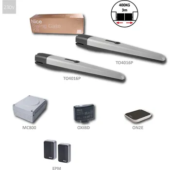 Pohon brány NICE TOO4016P sada pre dvojkrídlovú bránu do 3m/krídlo