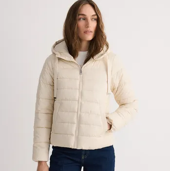 Reserved - Prošívaná bunda s kapucí - tělová - 5797M-02X - 5797M-02X-S