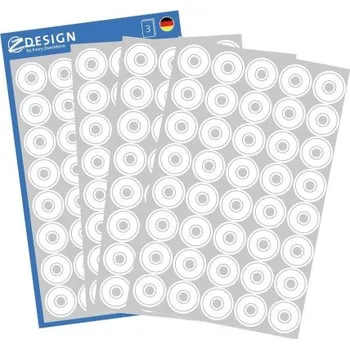 Samolepící etiketa AVERY Z-DESIGN Zpevňovací kroužky, bílé Z-DESIGN - 3027