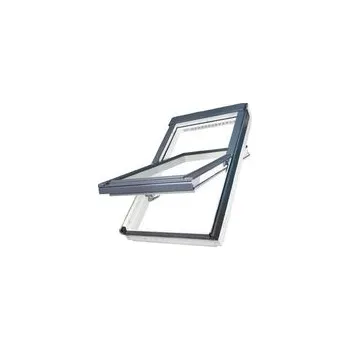 Okno Střešní okno dřevěné poplastované kyvné trojsklo FAKRO FTU-V U4 FSC 09 94 x 140 bílá