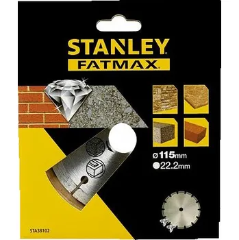 Řezný kotouč STANLEY STA38102 diamantový řezný kotouč 115*22,2mm segmentový na beton