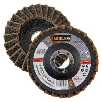 Brusný kotouč NÁSTROJE CZ kotouč leštící fíbrový 125*22,2mm, K60-80 HRUBÝ, ocel, nerez, plast, kámen, dřevo