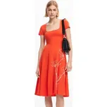 Dámské šaty DESIGUAL 25SWVK09 7034 VEST NAPOLES 7034 ORANGE velikost S