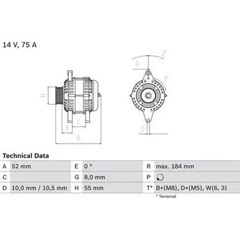 Alternátor BOSCH Alternátor BO 0986042031 + DOPRAVA ZDARMA!