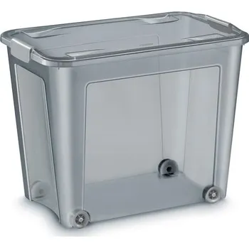 Úložný box CEP Plastová krabice Shadow - recyklovaný materiál, šedá, 67 l 321.923