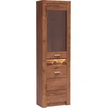 Prosklená vitrína rohová jasan světlý INDIANAPOLIS I23