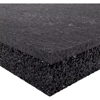 Rohožka Gumová tlumicí dvouvrstvá antivibrační podlahová deska FLOMA Sandwich - délka 100 cm, šířka 100 cm, výška 3,8 cm