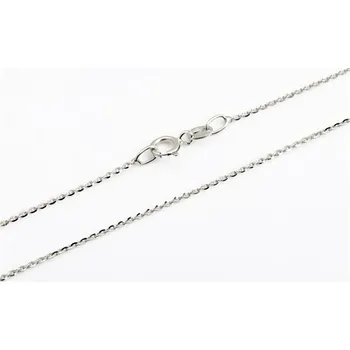 Řetízek Zlatý řetízek z bílého zlata ankr brill 38 cm ZLR1552F + DÁREK ZDARMA