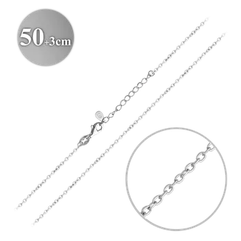Řetízek 2478 MINET Stříbrný řetízek ANKER 50 cm + 3 cm Délka: 50 cm