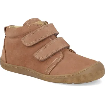 Barefoot kotníkové boty Koel - Kami W širší old pink hnědorůžové Velikost: 28